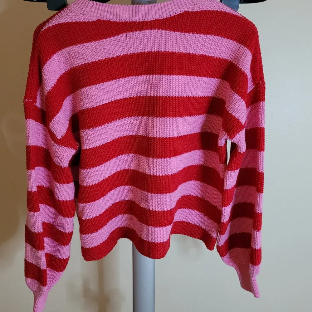 Beach Riot Ava Candy Cane Striped Sweater - How Fun! - Picture 10 of 12